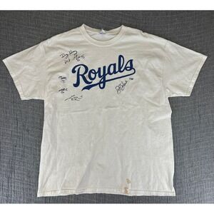 Kansas City Royals Shirt Team Signed Autographed Doug Henry Whit Merrifield READ